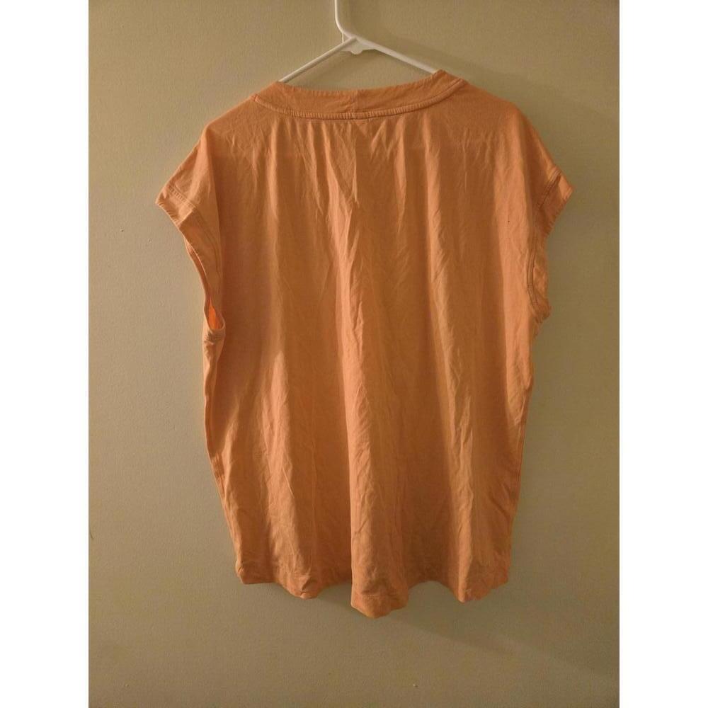 Athleta Women's Orange V-Neck Activewear Top Size Large - Picture 3 of 3